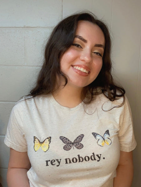 Rey Nobody Star Wars Shirt Triblend Butterflies kylo ren ben solo daisy ridley adam driver galaxys edge graphic tee outfit cosplay gift comic con star wars nite celebration outfit top women woman girls jedi lightsaber