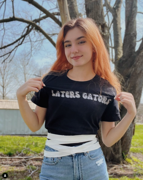 Laters Gators Moon Knight Shirt steven grant mr knight oscar isaac avengers campus disneyland marvel comic con meet and greet character outfit cosplay costume tshirt graphic tee unisex men women Woman dressed up as Moon Knight