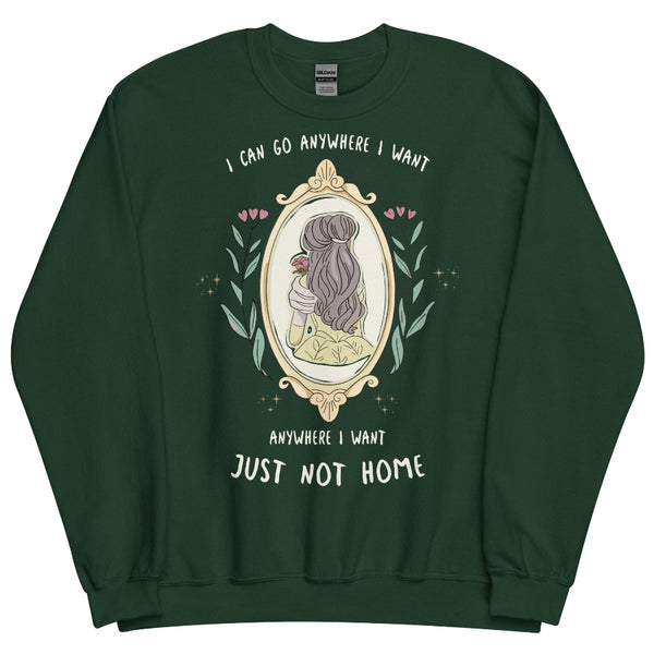 Disney Swiftie Sweatshirt sweater taylor swift Belle beauty and the beast mirror rose I can go anywhere I want anywhere I want just not home eras tour folklore outfit disneyland disney trip princess