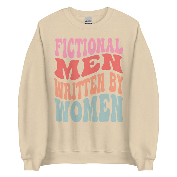 Fictional men written by women sweatshirt outfit book club lover reading author teacher writer friends bestie birthday party ideas outfit shirt pullover jumper hoodie cute retro vintage
