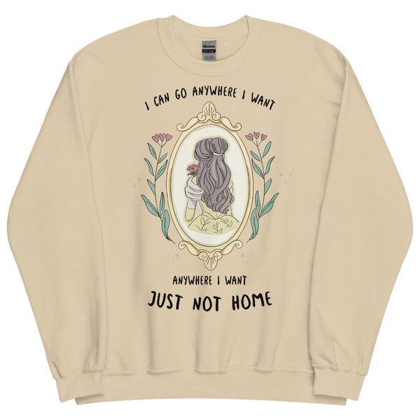 Disney Swiftie Sweatshirt sweater taylor swift Belle beauty and the beast mirror rose I can go anywhere I want anywhere I want just not home eras tour folklore outfit disneyland disney trip princess