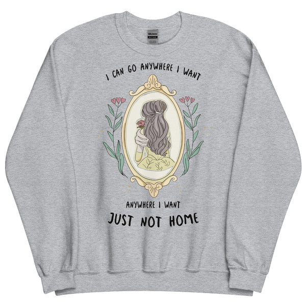 Disney Swiftie Sweatshirt sweater taylor swift Belle beauty and the beast mirror rose I can go anywhere I want anywhere I want just not home eras tour folklore outfit disneyland disney trip princess