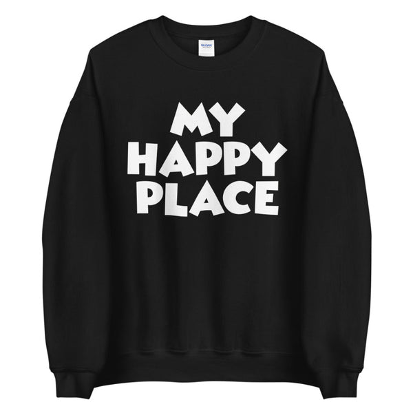 My Happy Place Sweatshirt disneyland disneyworld magic kingdom vacation outfit sweater men women unisex matching family tops