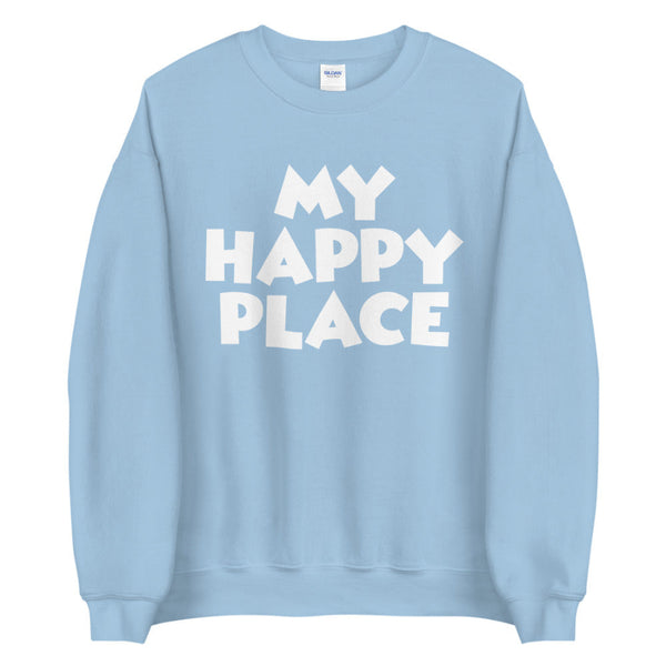 My Happy Place Sweatshirt disneyland disneyworld magic kingdom vacation outfit sweater men women unisex matching family tops