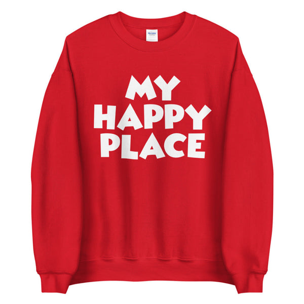 My Happy Place Sweatshirt disneyland disneyworld magic kingdom vacation outfit sweater men women unisex matching family tops
