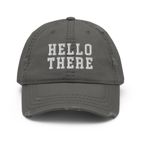 Obi Wan Kenobi Hat Hello There prequels quote star wars fan celebration disneyland after dark events fathers day disney dad baseball cap outfit cosplay lightsaber jedi women unisex cotton statement distressed vintage cool ewan mcgregorg comic con meet and greet accessories outerwear