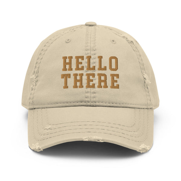 Obi Wan Kenobi Hat Hello There prequels quote star wars fan celebration disneyland after dark events fathers day disney dad baseball cap outfit cosplay lightsaber jedi women unisex cotton statement distressed vintage cool ewan mcgregorg comic con meet and greet accessories outerwear