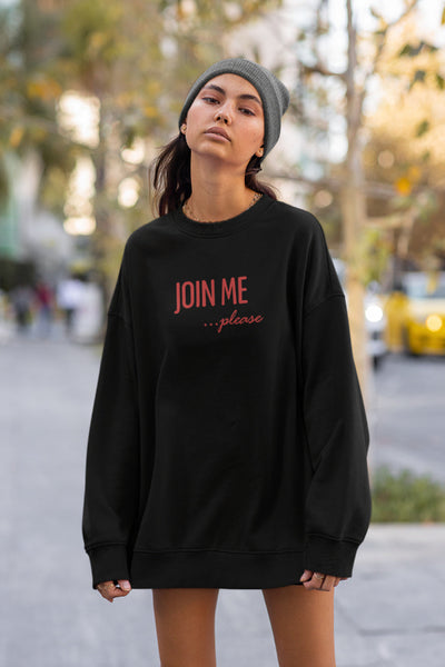 Kylo Ren Sweatshirt join me please the last jedi Star Wars sweater shirt unisex cotton polyester men women cosplay costume reylo rey adam driver ben solo disneyland disneyworld galaxy's edge batuu star wars nite event comic con adam driver daisy ridley rian johnson