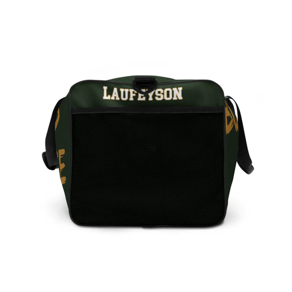 Loki Duffel Bag Burdened With Glorious Purpose Marvel Avengers Weekender Strap Shoulder Green Gold Born to Rule Crown Helmet Laufeyson Thor Men Women Gym Travel