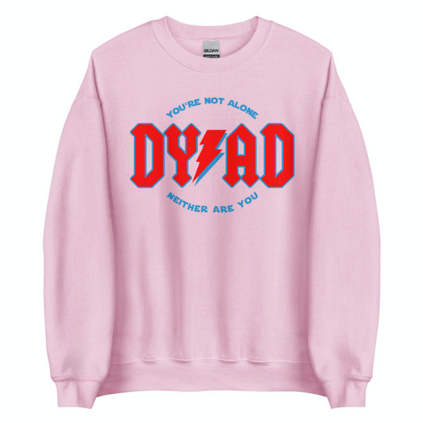 You're Not Alone Neither Are You Reylo Dyad Sweatshirt star wars galaxy's edge batuu disney trip couples matching shirts wedding boyfriend girlfriend cosplay sweater red blue lightning bolt acdc cool cute trendy outfit men women cotton unisex pink