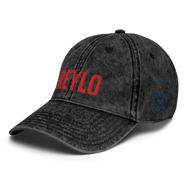 Reylo Vintage Hat You're Not Alone embroidery embroidered Star Wars baseball cap kylo ren and rey dyad adam driver daisy ridley outfit gift cosplay merch men women unisex