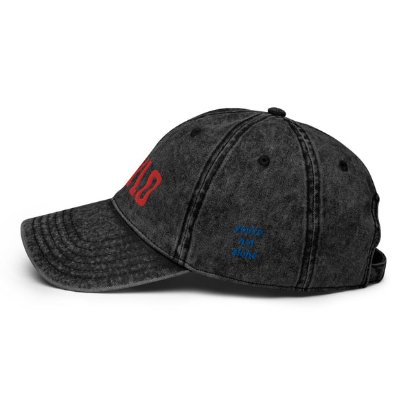 Reylo Vintage Hat You're Not Alone embroidery embroidered Star Wars baseball cap kylo ren and rey dyad adam driver daisy ridley outfit gift cosplay merch men women unisex