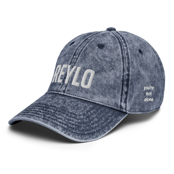 Reylo Vintage Hat You're Not Alone embroidery embroidered Star Wars baseball cap kylo ren and rey dyad adam driver daisy ridley outfit gift cosplay merch men women unisex
