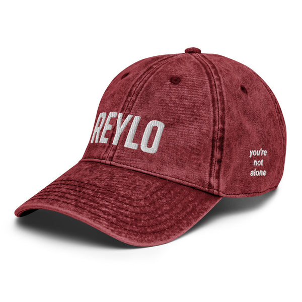 Reylo Vintage Hat You're Not Alone embroidery embroidered Star Wars baseball cap kylo ren and rey dyad adam driver daisy ridley outfit gift cosplay merch men women unisex