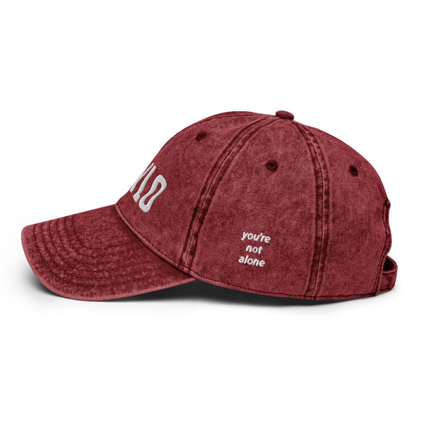 Reylo Vintage Hat You're Not Alone embroidery embroidered Star Wars baseball cap kylo ren and rey dyad adam driver daisy ridley outfit gift cosplay merch men women unisex