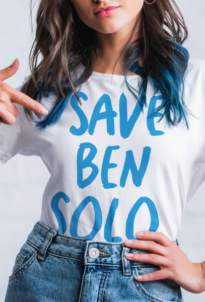 Save Ben Solo Shirt star wars kylo ren adam driver daisy ridley sequels the force awakens the last jedi the rise of skywalker darth vader's grandson anakin skywalker jedi lightsaber villain darkside sith palpatine the emperor rey reylo dyad in the force outfit cosplay costume comic con