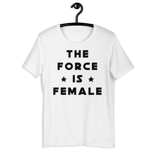 The Original The Force Is Female Star Wars inspired t-shirt. Comfy, unisex fit for men and women. Pink and red, black and yellow, black and gold, grey and black, white and black. DTG printed. Size inclusive XS-4XL. Worldwide shipping.