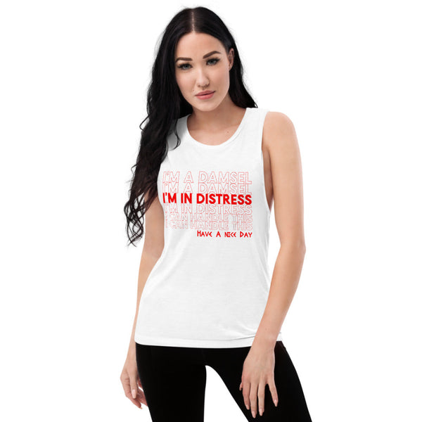 Meg Tank Top Run Disney Damsel In Distress Have A Nice Day hercules megara cosplay outfit shirt yoga athleisure athletic fitness cute princess mickey ears disneyland disneyworld florida california summer spring girls women cotton polyester viscose soft comfortable red purple