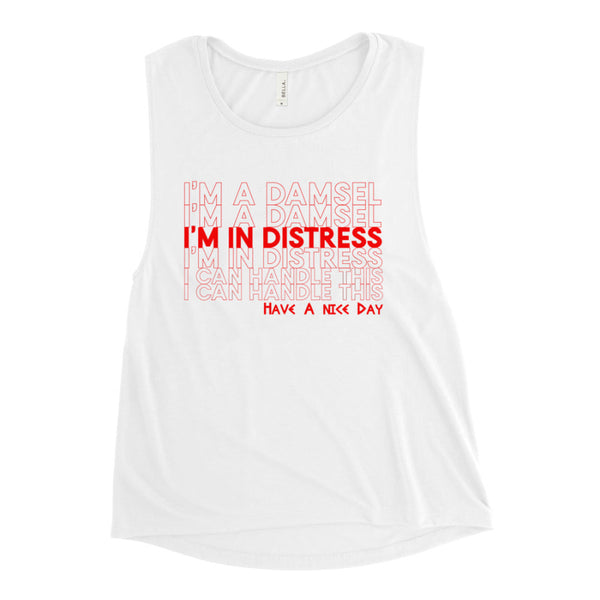 Meg Tank Top Run Disney Damsel In Distress Have A Nice Day hercules megara cosplay outfit shirt yoga athleisure athletic fitness cute princess mickey ears disneyland disneyworld florida california summer spring girls women cotton polyester viscose soft comfortable red purple