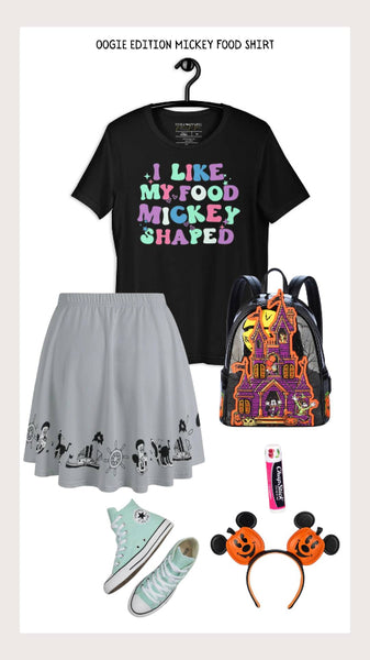 I like my food Mickey shaped shirt men women graphic tee cotton Disneyland Disneyworld vacation trip outfit disney family cute matching snacks treats