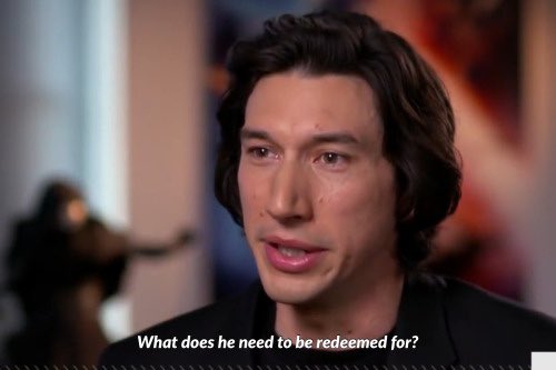 Adam Driver Kylo Ren Quote Ben Solo what does he need to be redeemed for Reylo rey star wars ben solo's sweater blue butterfly butterflies comfort colors shirt graphic tee gift fan merch