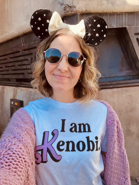 I Am Kenobi Shirt ryan gosling star wars movie 2027 starfighter shawn levy obi wan kenobi barbie movie mashup i'm just ken i am kenough funny star wars graphic tee man woman men women unisex cotton dad mom matching costume cosplay jedi lightsaber galaxy far far away