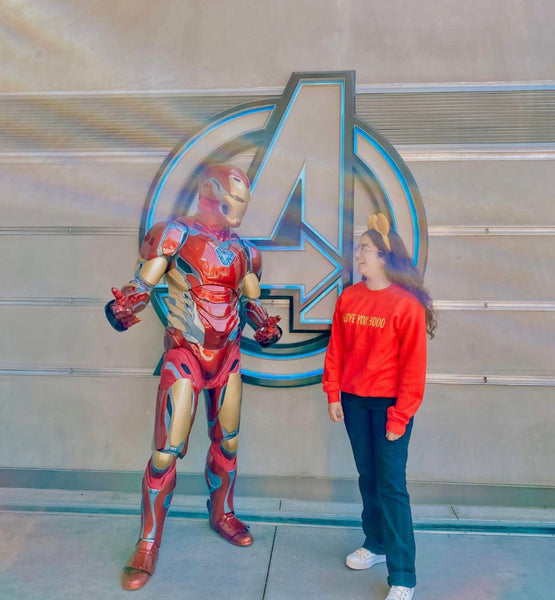 Embroidered I Love You 3000 unisex sweatshirt inspired by Iron Man