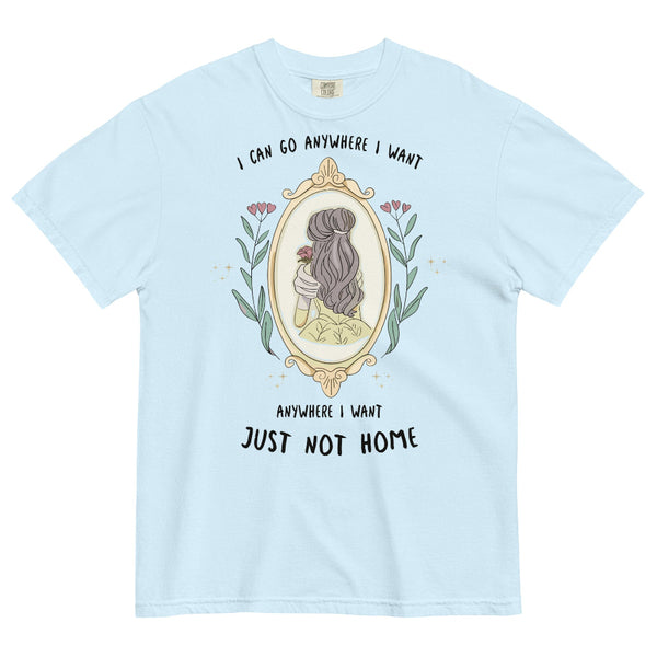 Folklore x Belle Disney Swiftie inspired graphic t-shirt with cozy bookish aesthetic