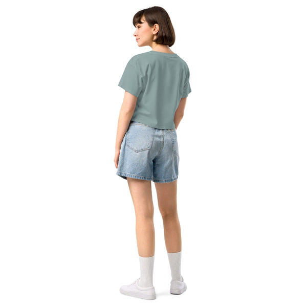 The Force Is Female women's cropped t-shirt inspired by Star Wars, perfect for Disney park outfits, Galaxy's Edge, and fandom fashion