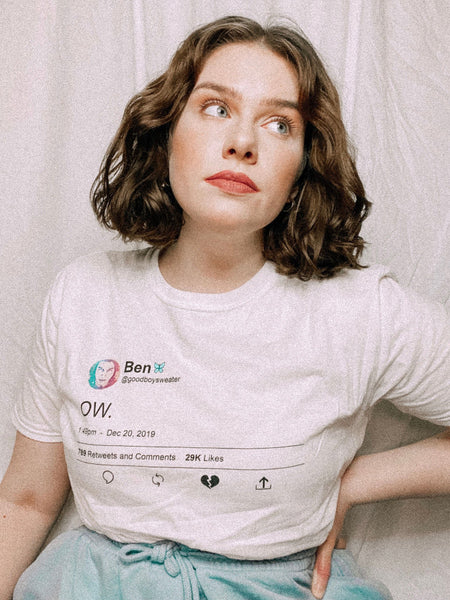 Funny Ben Solo inspired fandom t-shirt featuring “Ben’s Last Tweet” design