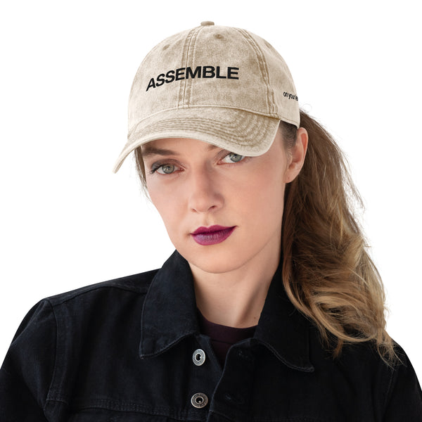 Assemble Vintage Hat with On Your Left Side