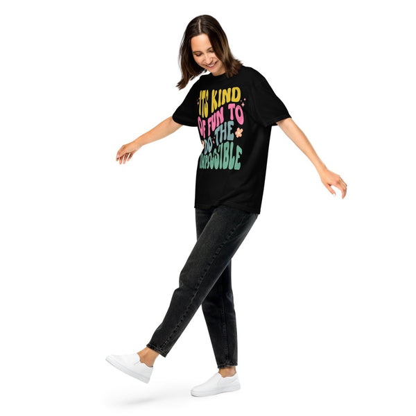 Comfort Colors Disney inspired shirt reading “It’s Kind Of Fun To Do The Impossible”