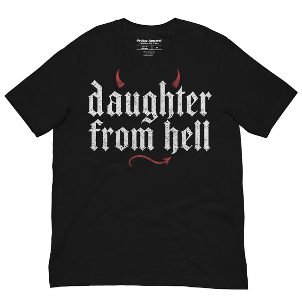 Daughter From Hell Halloween shirt inspired by Gracie Abrams and That’s So True with a spooky pop music graphic design.