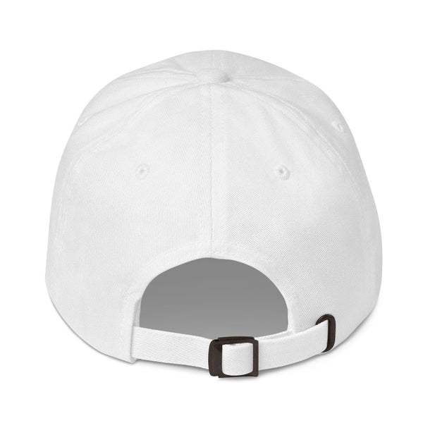 Minimalist embroidered Keep It 100 dad hat in camouflage, black, and white color options