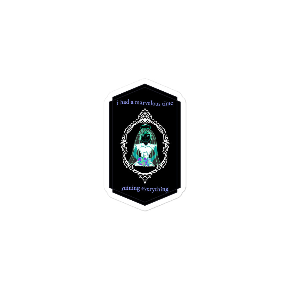 Haunted Mansion Holiday House Sticker