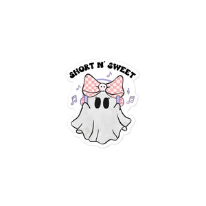 Short n Sweet Ghost Sticker