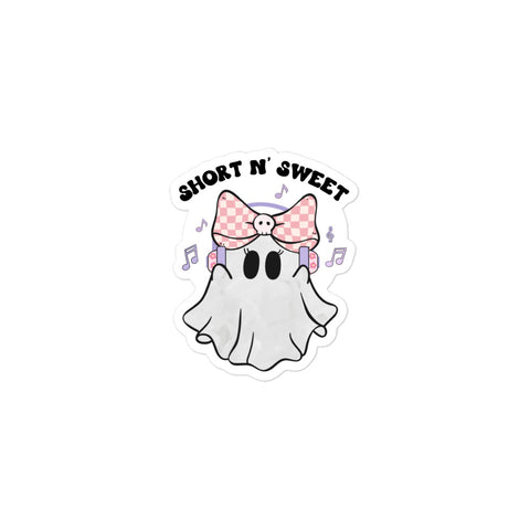 Short n Sweet Ghost Sticker