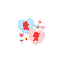 Reylo Candy Hearts Sticker