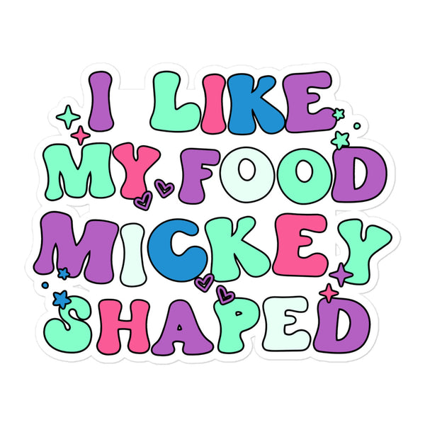 Oogie Edition Mickey Shaped Food Sticker