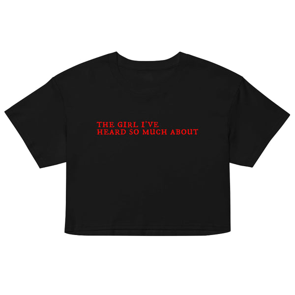 Kylo's Heard About You women’s cropped t-shirt inspired by Kylo Ren, perfect for Galaxy's Edge, Disneyland, and Star Wars fandom fashion