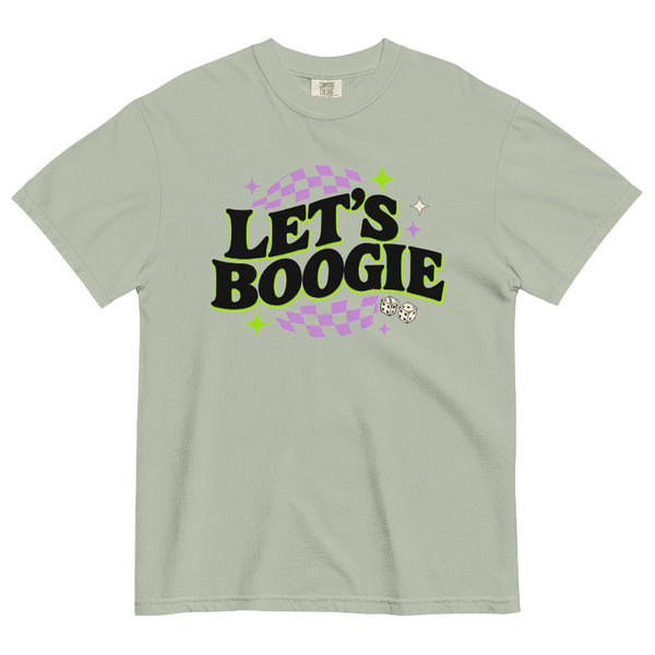 Let’s Boogie Halloween Comfort Colors shirt with retro spooky design inspired by Oogie Boogie Bash and Disneyland Halloween.