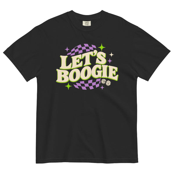 Let’s Boogie Halloween Comfort Colors shirt with retro spooky design inspired by Oogie Boogie Bash and Disneyland Halloween.