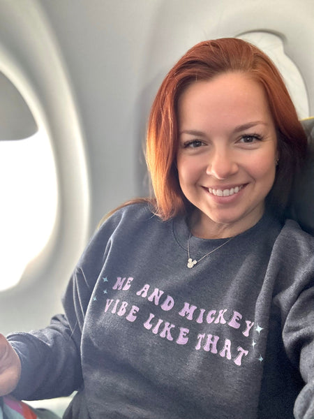 Disney Swiftie inspired Midnights sweatshirt with magical Mickey-themed design