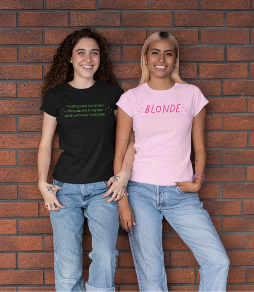 ‘Loathing’ lyric unisex t-shirt, Wicked musical inspired best friend tee, 100% combed ring spun cotton. pink and green black elphaba glinda graphic tees matching outfits costume cosplay wicked for good loathing lyrics musical unusually and exceedingly peculiar and altogether quite impossible to describe blonde cynthia erivo ariana grande broadway