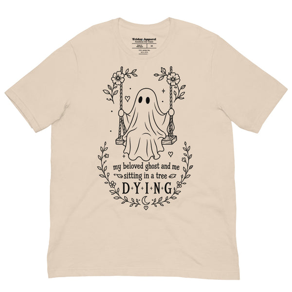 My Beloved Ghost and Me Halloween shirt inspired by Taylor Swift How Did It End with a spooky ghost design for Swifties.