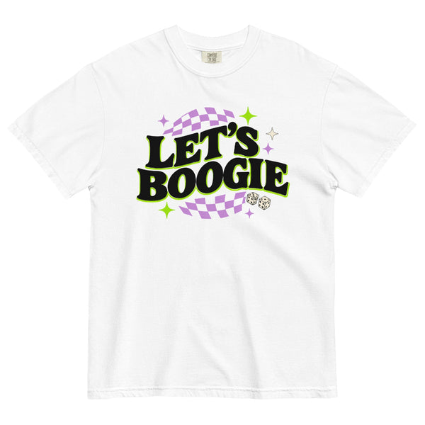 Let’s Boogie Halloween Comfort Colors shirt with retro spooky design inspired by Oogie Boogie Bash and Disneyland Halloween.