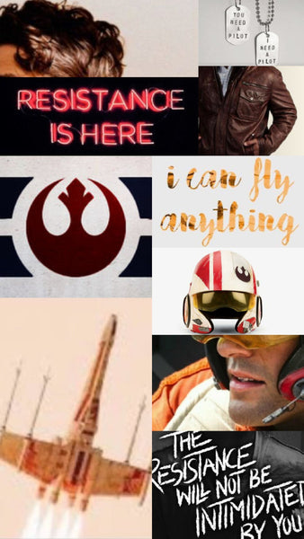 Minimal embroidered One Hell Of A Pilot sweatshirt inspired by Poe Dameron