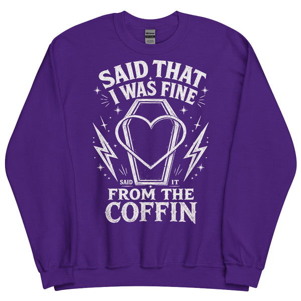 That’s So True coffin Halloween sweatshirt inspired by Gracie Abrams featuring a spooky pop music graphic on a cozy crewneck.