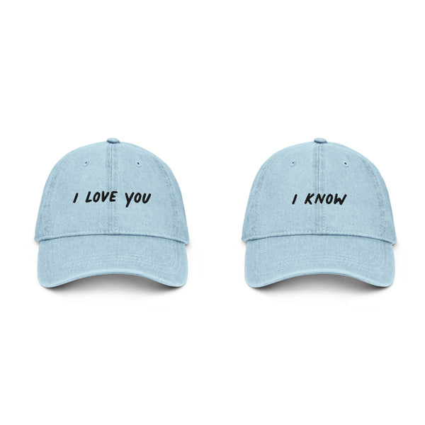 Matching I Love You I Know Hats