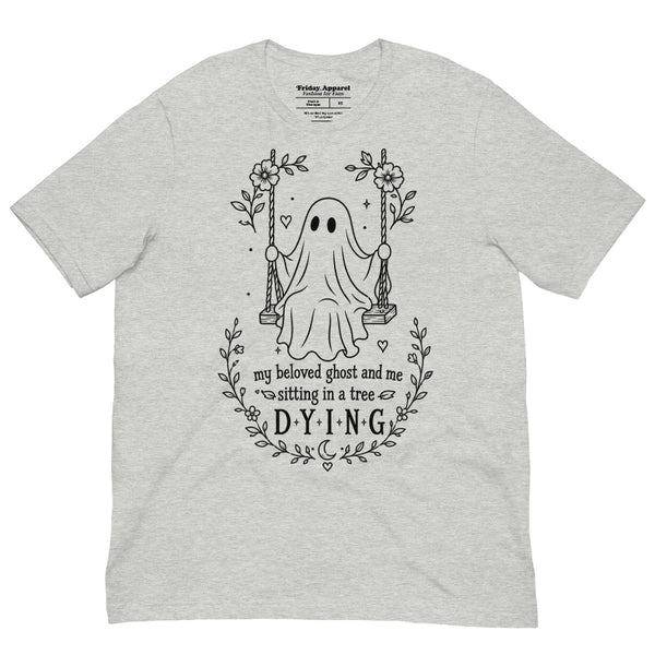 My Beloved Ghost and Me Halloween shirt inspired by Taylor Swift How Did It End with a spooky ghost design for Swifties.